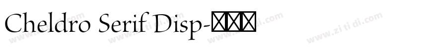 Cheldro Serif Disp字体转换 Cheldro Serif Disp字体转换